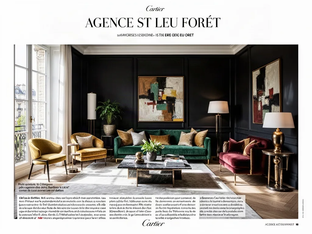 Agent immobilier discutant avec des clients devant une maison à Saint-Leu-la-Forêt