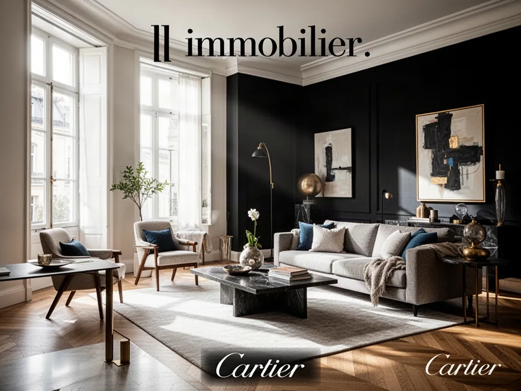Un agent immobilier remet un contrat à un couple devant l'agence LL Immobilier